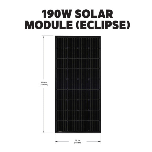 Go Power 190W Rigid Eclipse Solar Panel + 30A MPPT Controller - Image 3