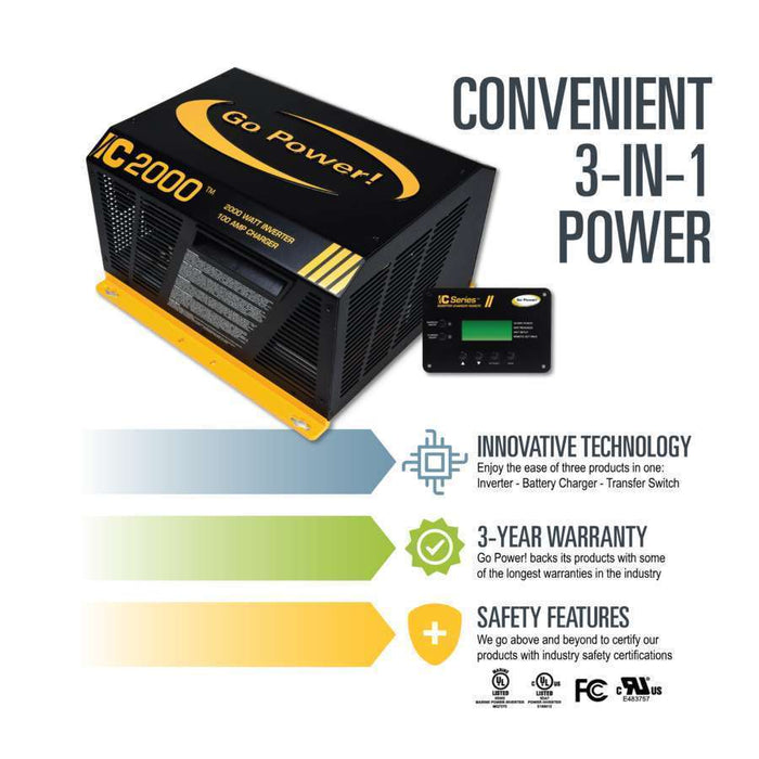Go Power 2000W IC Series Inverter Charger - Image 6