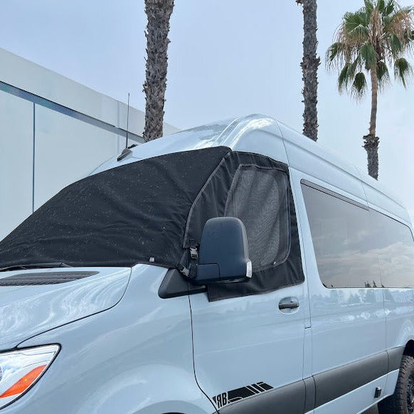 2019+ Sprinter Van Fabric - Front Window Shade / Screen Kit