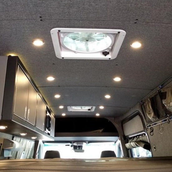 07+ Sprinter Van Ceiling Liner Kit 144 Low Roof Upholstered Plywood