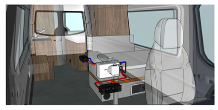 2015-2023 Ford Transit Van Aqua-Hot 125D | 125G Hydronic Air and Water Heater - Image 7