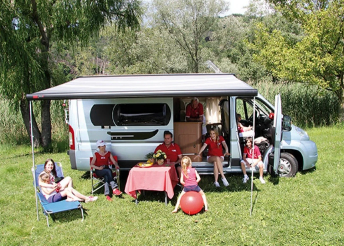 Fiamma F80s Van / RV / Motorhome Awning Deep Black, Polar White , Titanium 260 300 350 400 - Image 2